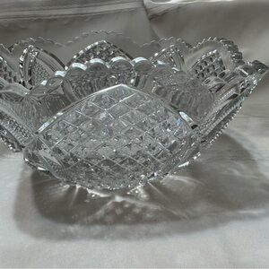 Vintage glass serving bowl